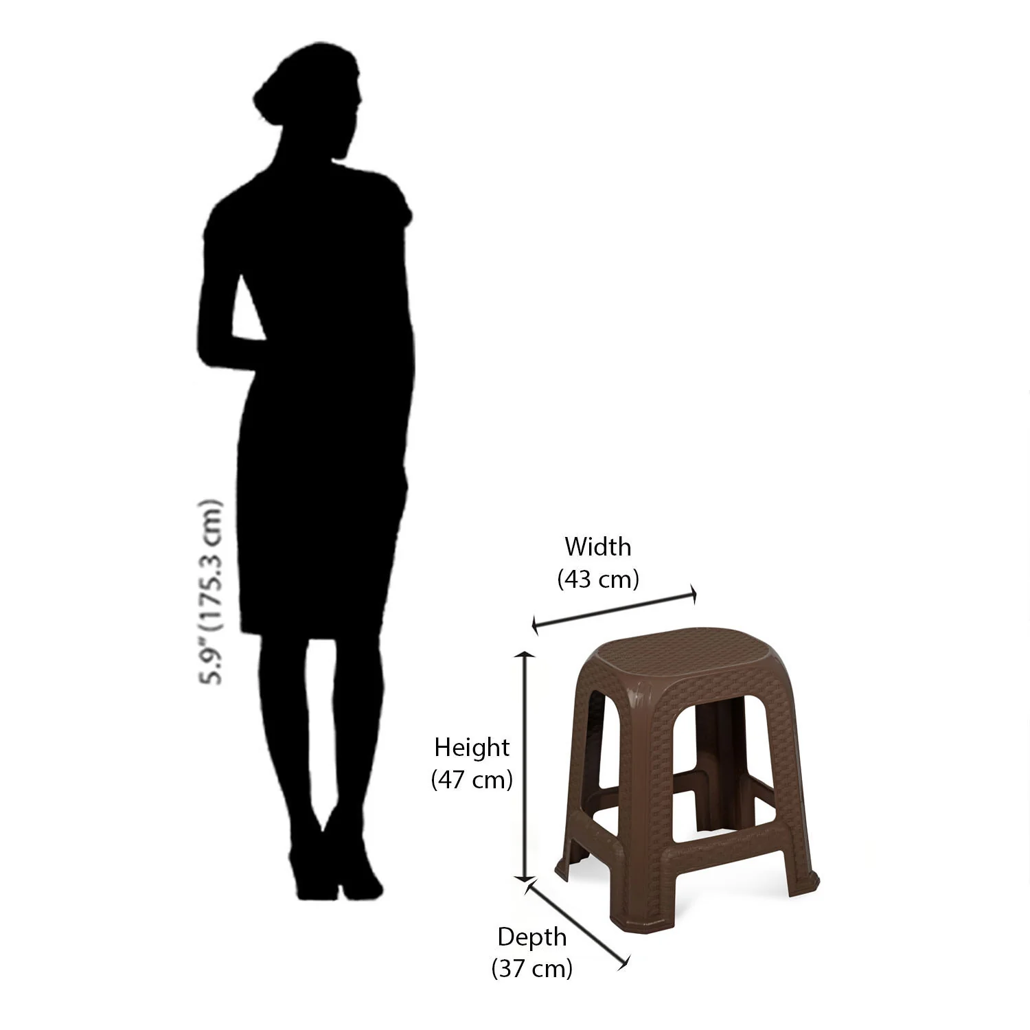 Nilkamal STL26 Plastic Stool - Image 10