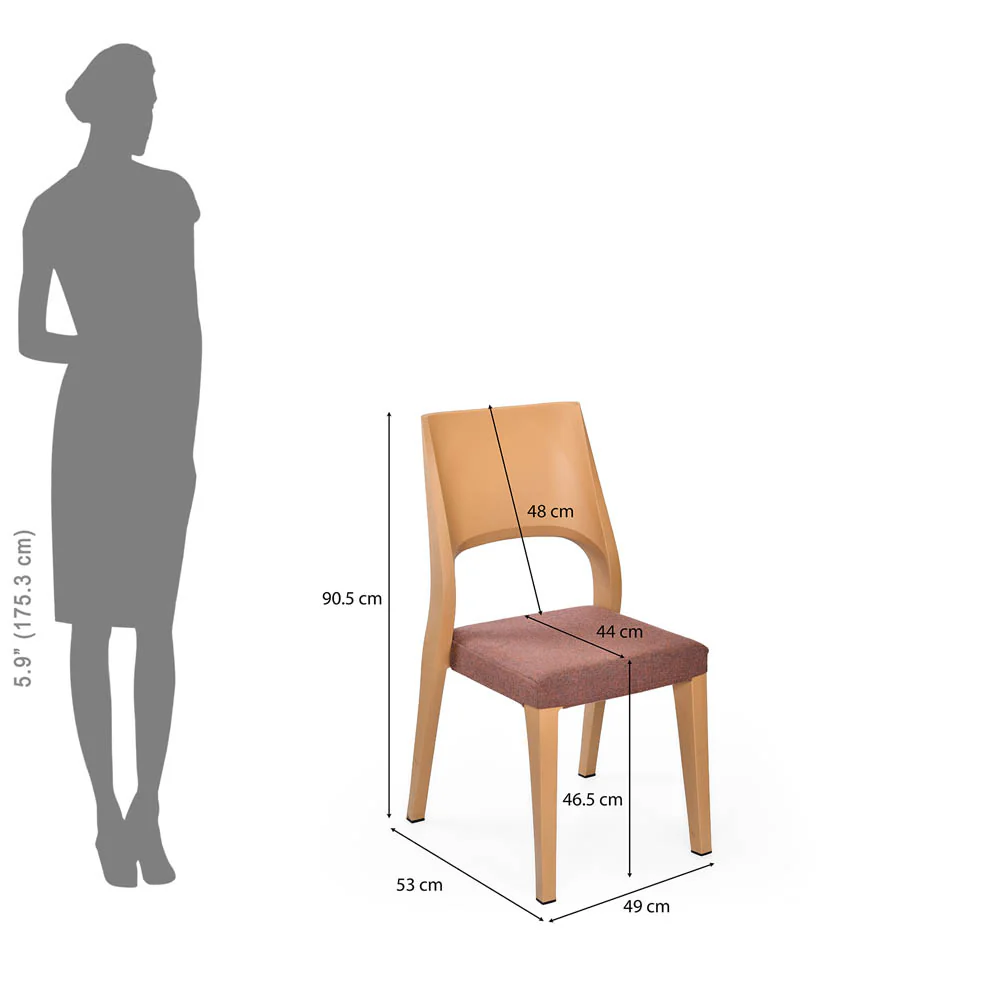 Nilkamal Ace Plastic Chair With Cushion - Image 11