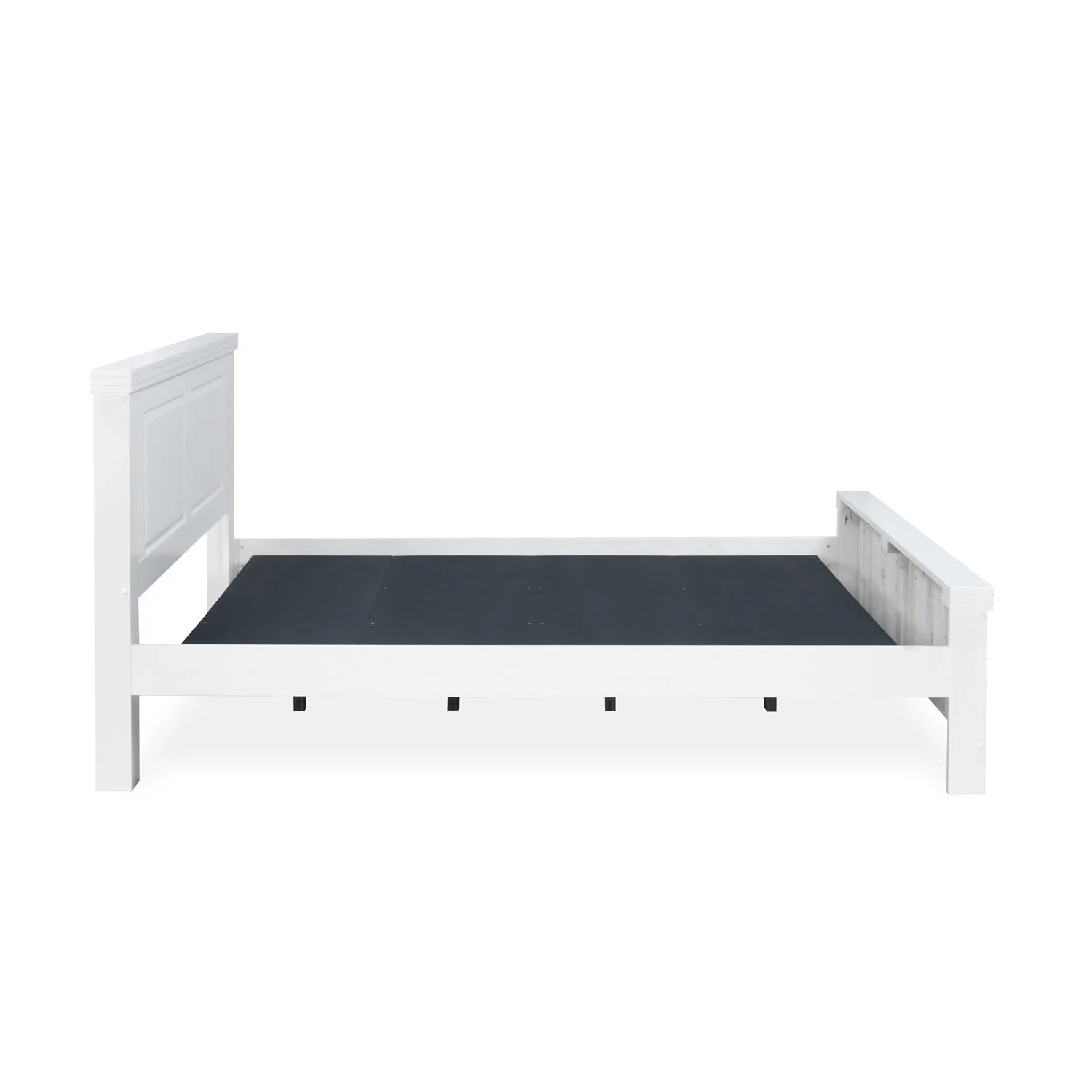 Nilkamal Anderson Solid Wood king Bed without Storage (White) - Image 5