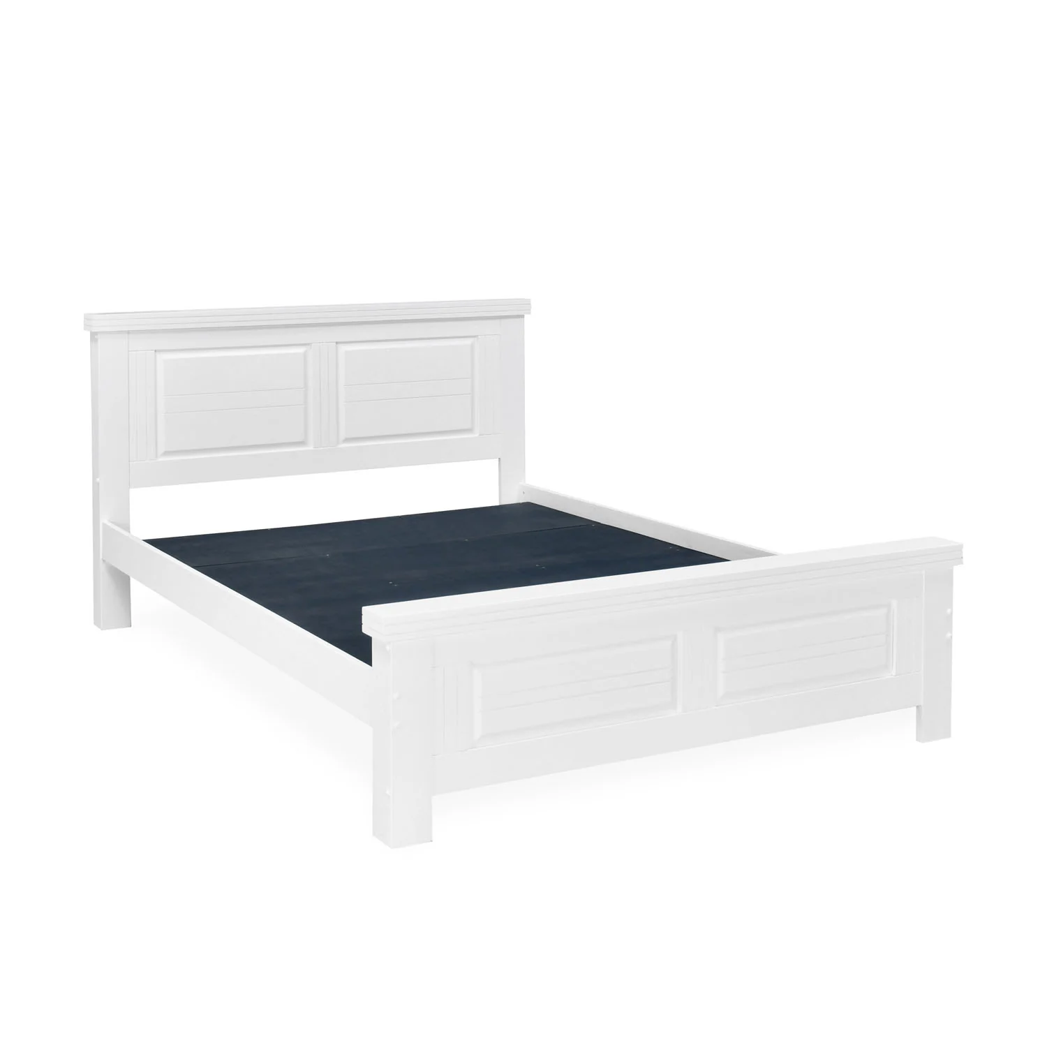 Nilkamal Anderson Solid Wood king Bed without Storage (White) - Image 7