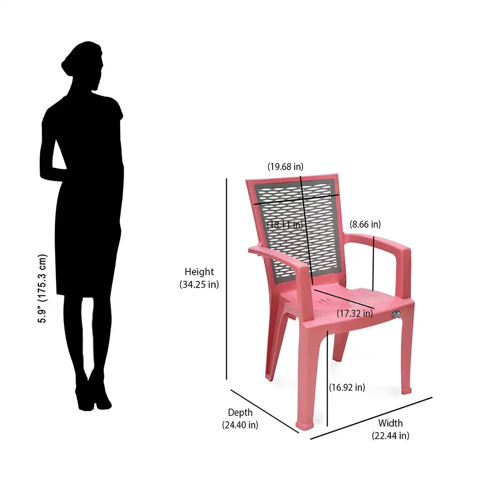 Nilkamal CHR2226 Plastic Arm Chair - Image 32