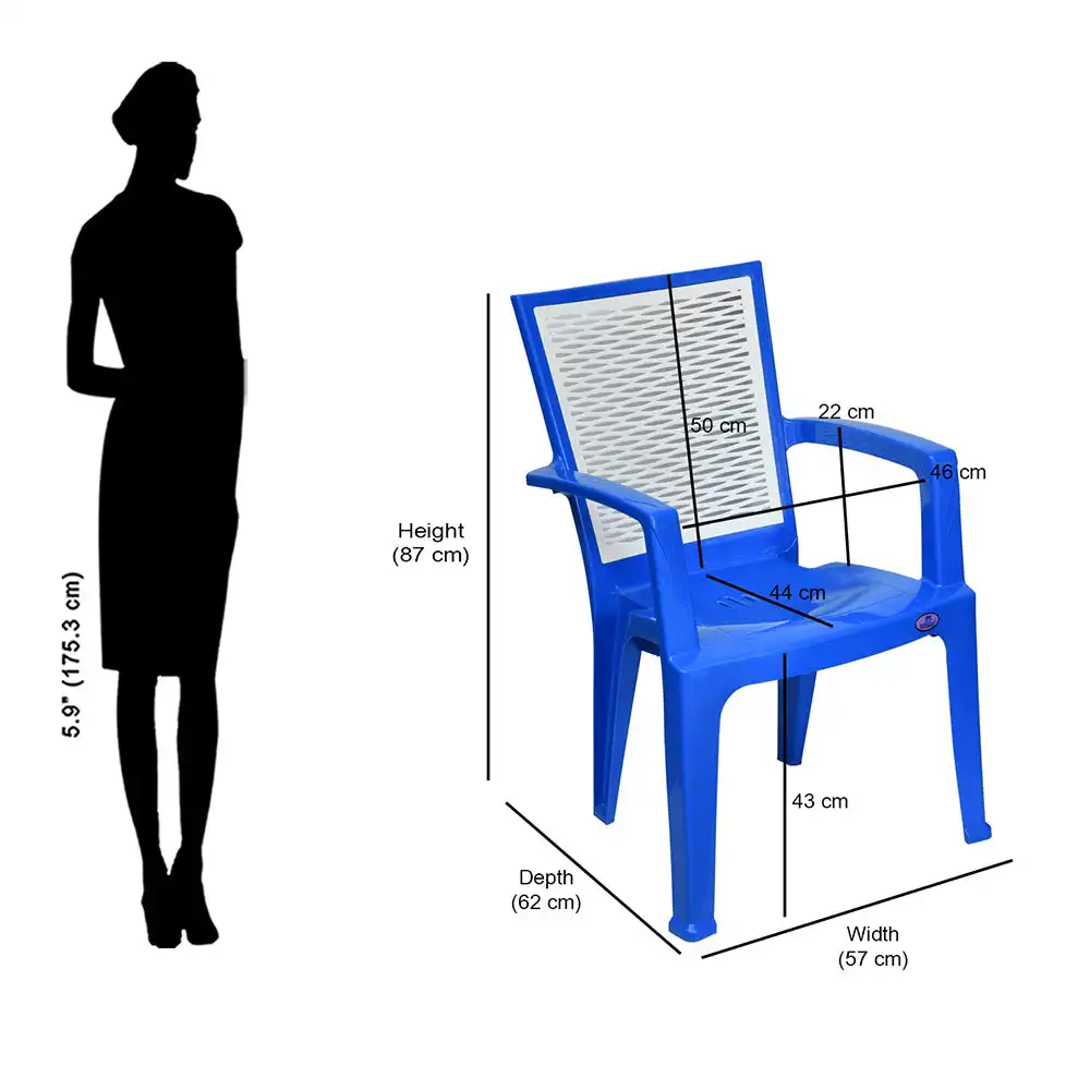Nilkamal CHR2226 Plastic Arm Chair - Image 38