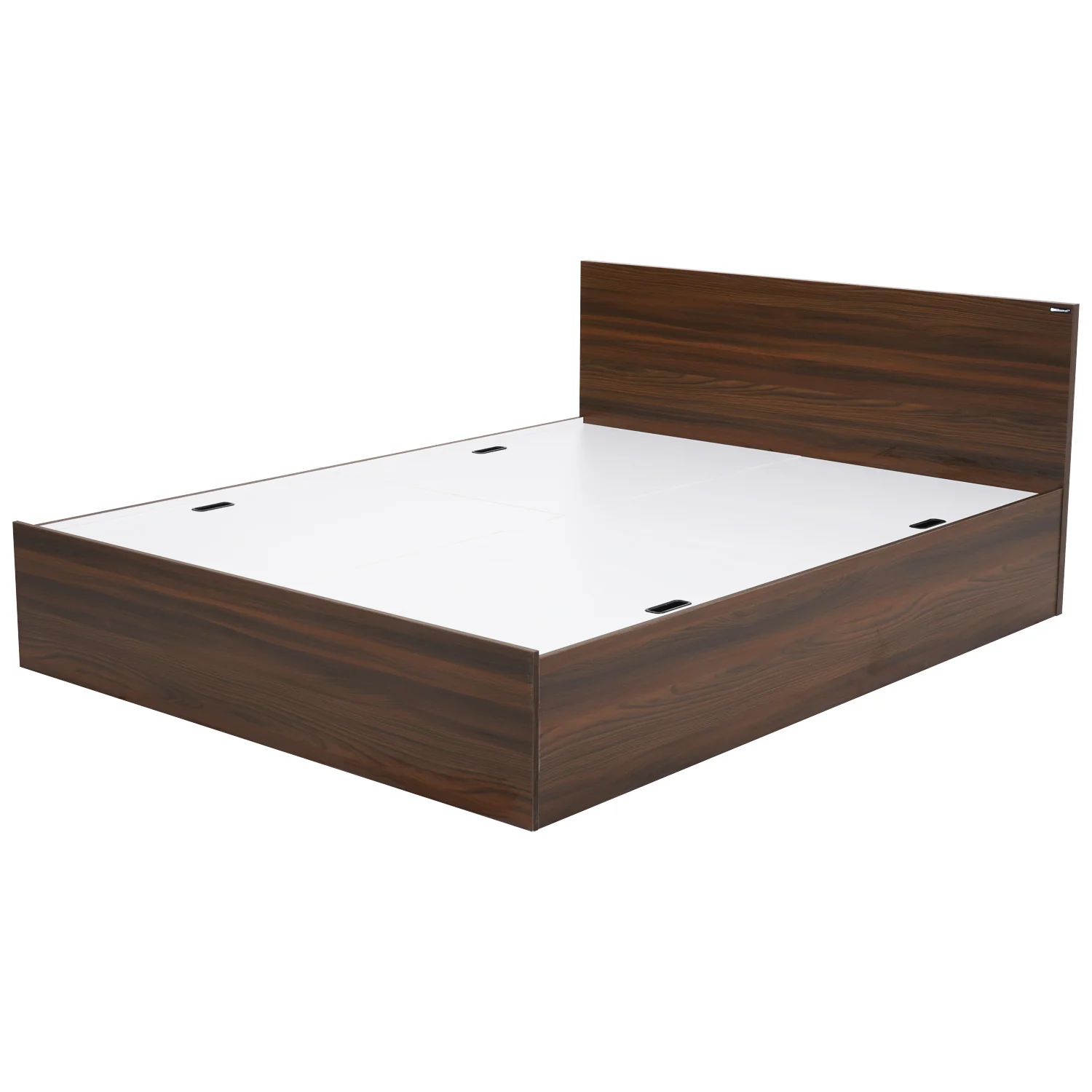 Nilkamal Arthur King Bed with Storage (Walnut) - Image 3