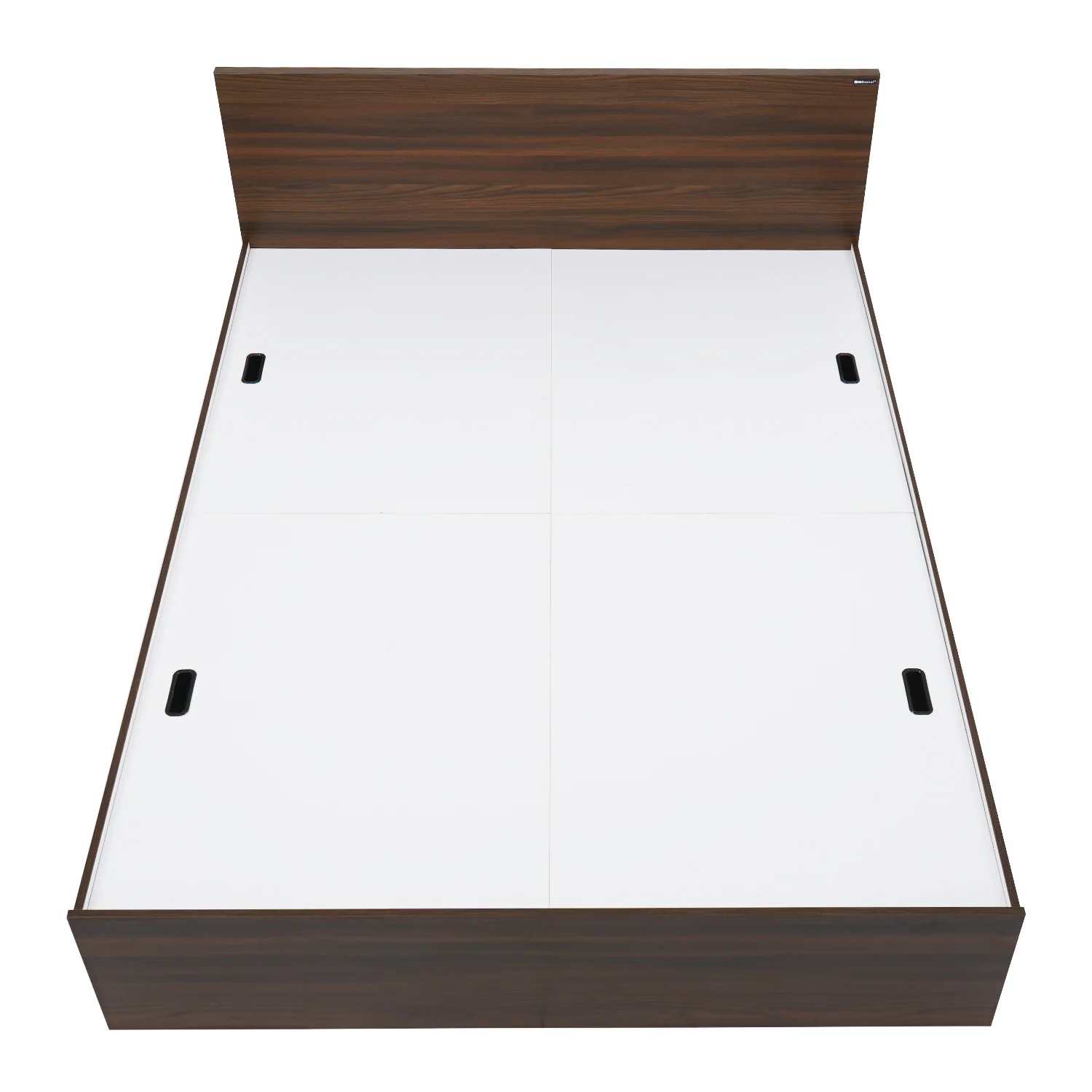 Nilkamal Arthur King Bed with Storage (Walnut) - Image 4