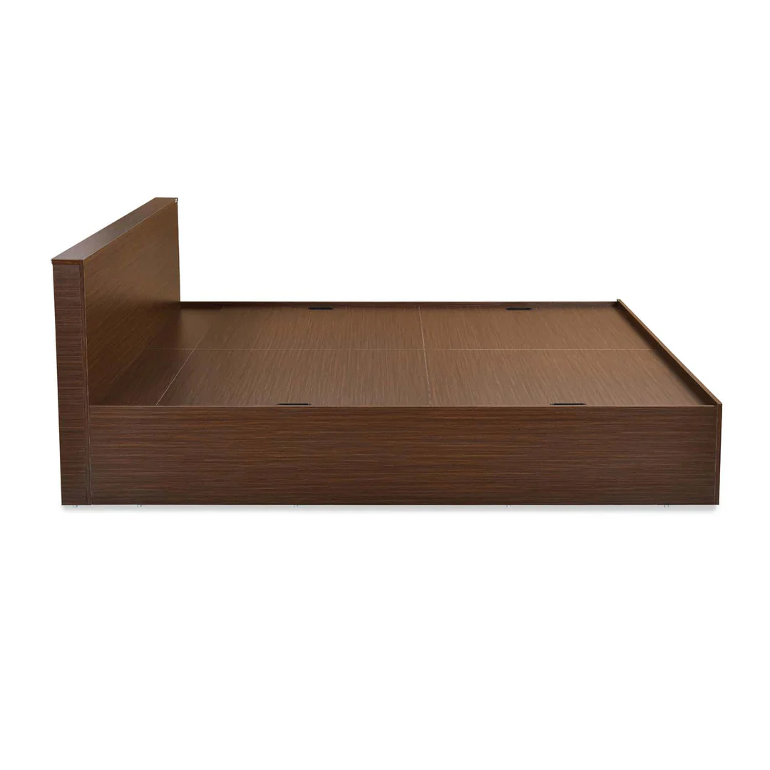 Nilkamal Arthur Plus Queen Bed With Storage (Legno Oak Dark) - Image 12