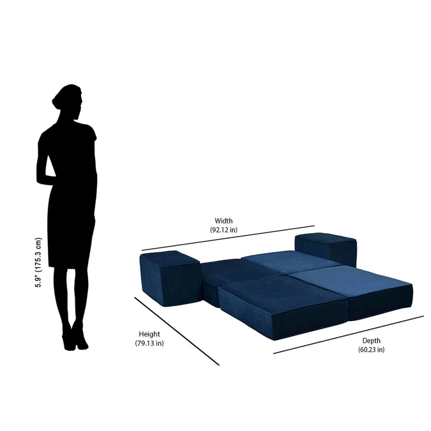 Nilkamal Bounce Sofa (Blue) - Image 16