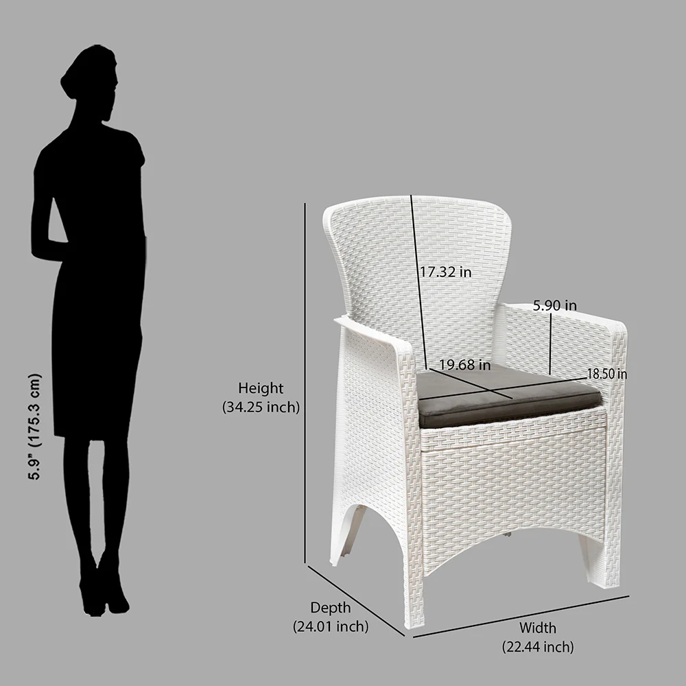Nilkamal Breeze Outdoor Chairs with Cushion - Image 10