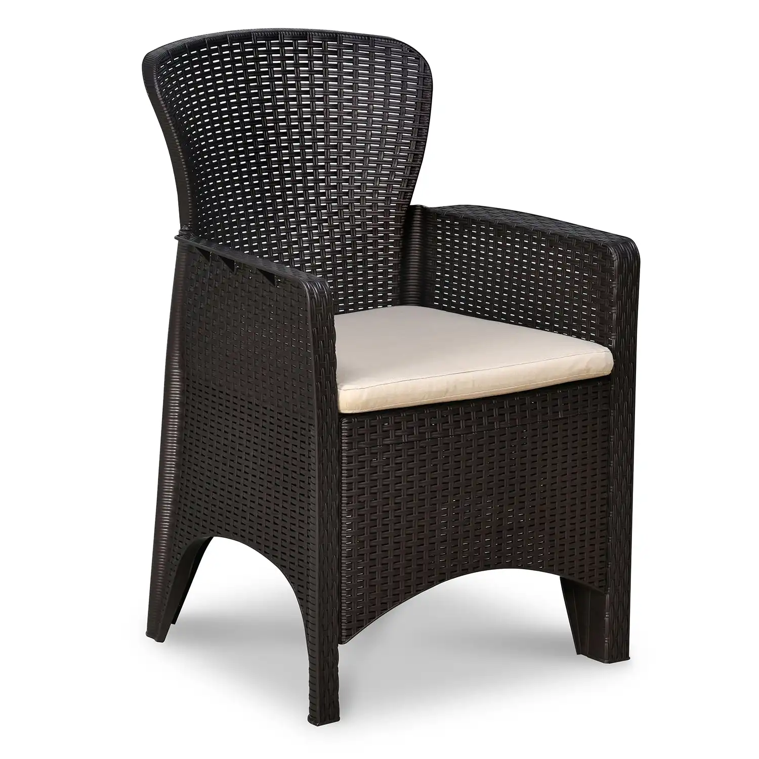 Nilkamal Breeze One Seater Plastic Sofa Chair with Cushion, Set of 2 - Image 5
