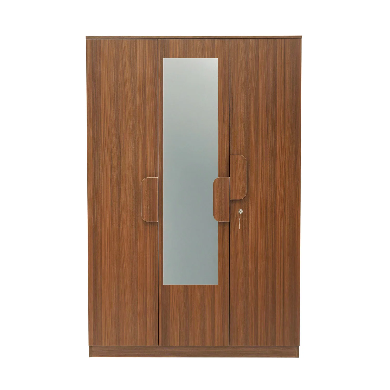 Nilkamal Calipso 3 Door Wardrobe With Mirror (Classic Plank Walnut) - Image 2