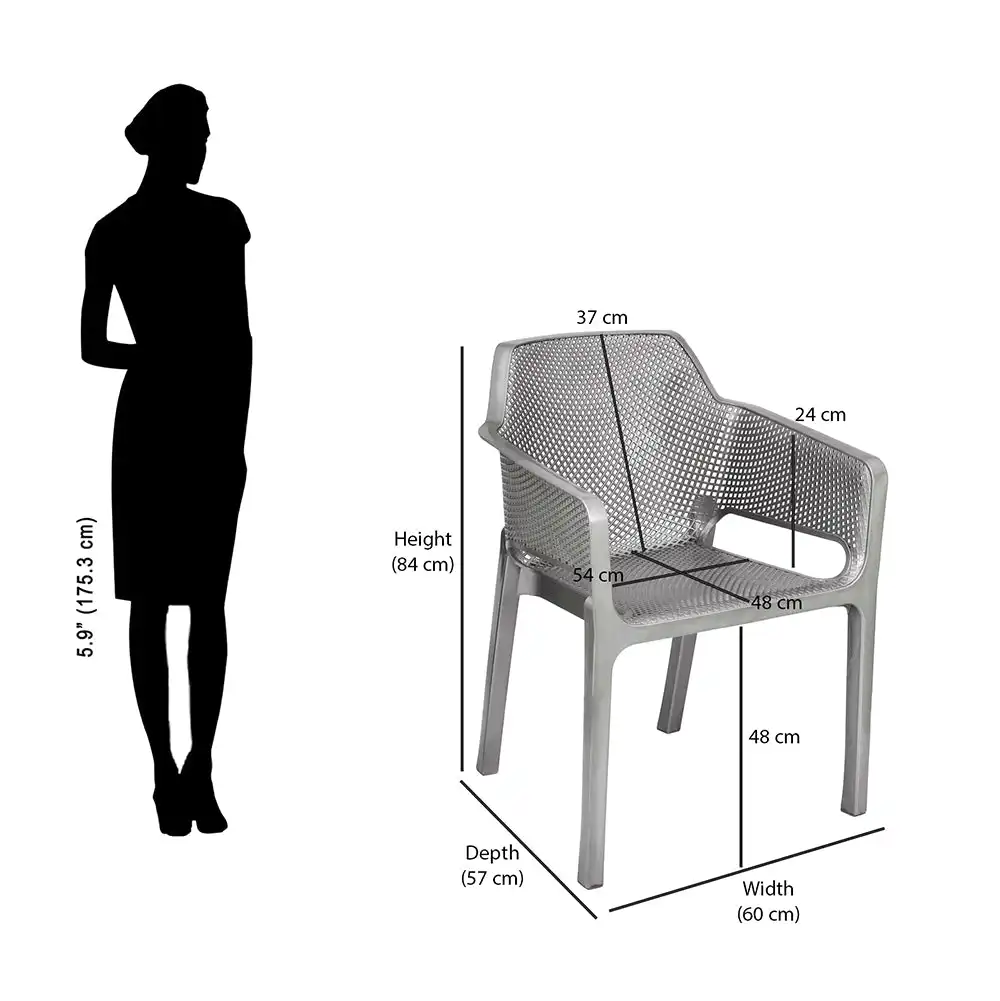 Nilkamal Captain Plastic Arm Chair - Image 9