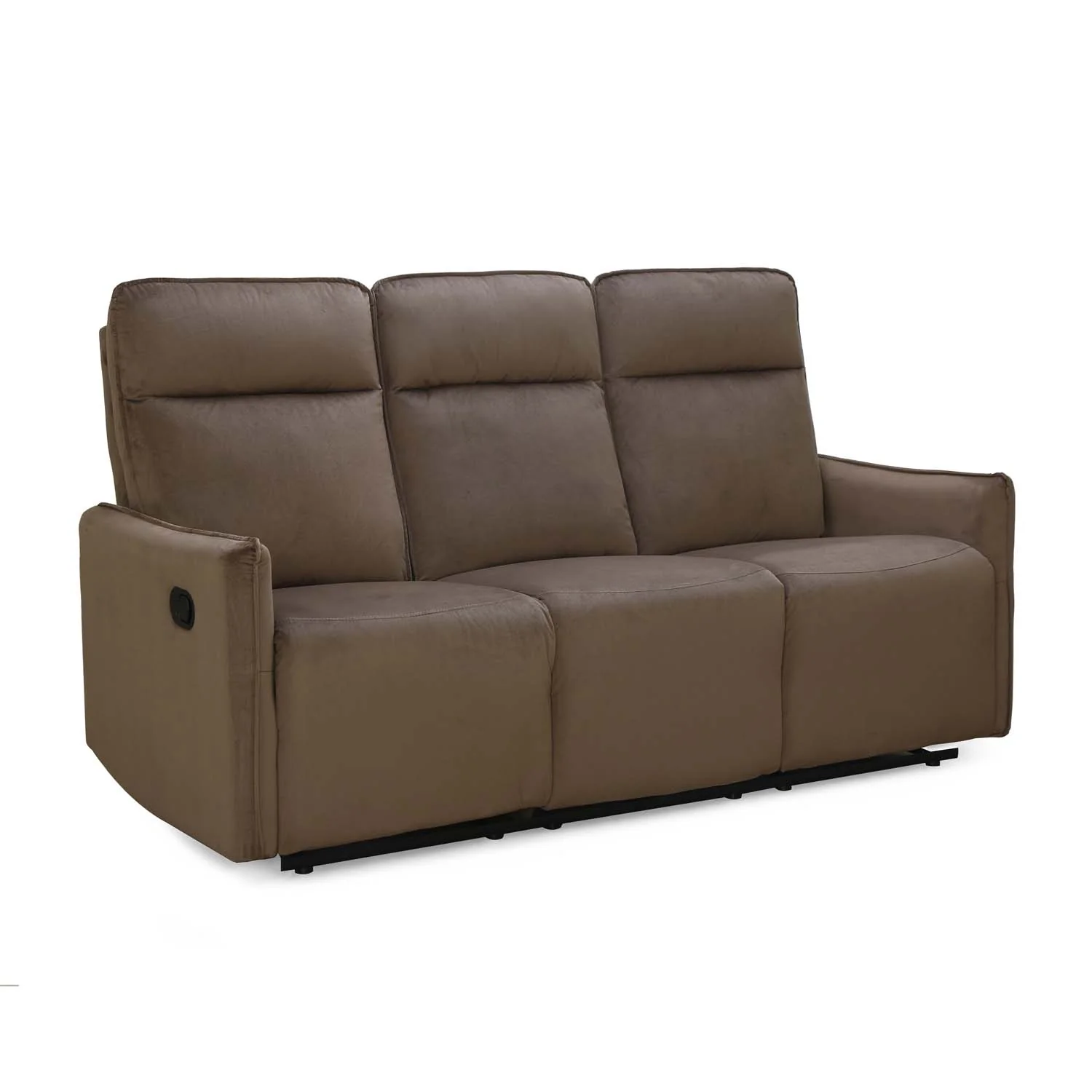 Nilkamal Carlton 3 Seater Manual Recliner (Light Brown) - Image 5