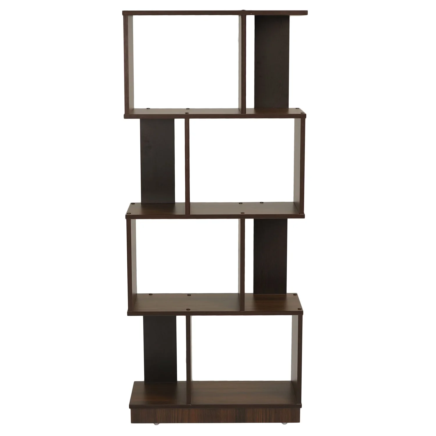 Nilkamal Checkers 4 Tier Book Shelf (Walnut) - Image 2