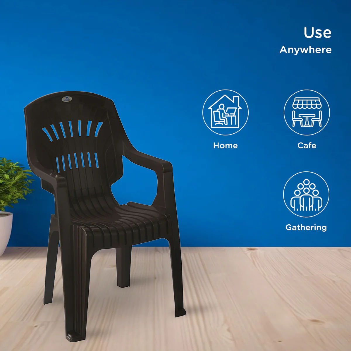 Nilkamal CHR2231 Plastic Arm Chair - Image 13