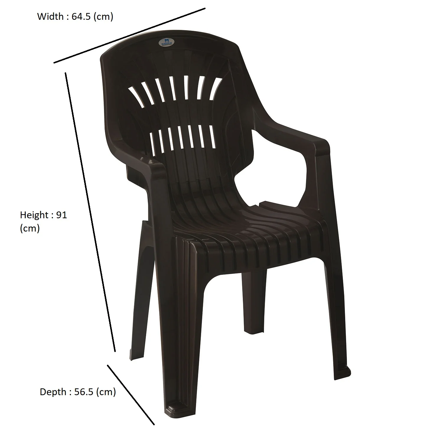 Nilkamal CHR2231 Plastic Arm Chair - Image 21