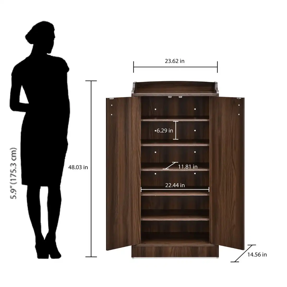 Nilkamal Claymont Engineered Wood Shoe Cabinet - Image 9