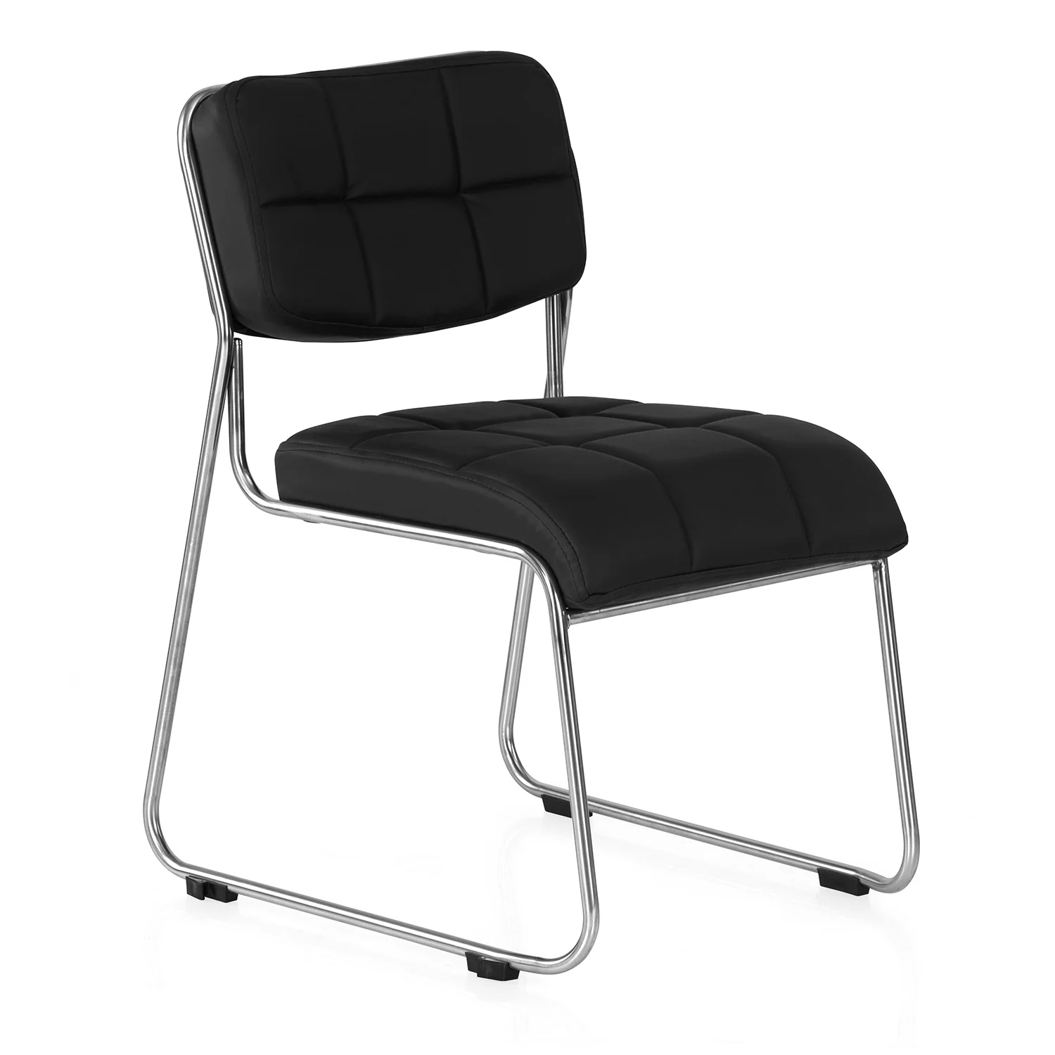 Nilkamal Contract 02 without Arm Visitor Chair (Black) - Image 2