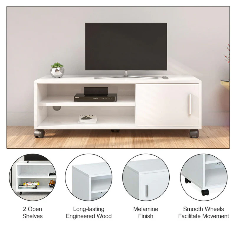 Nilkamal Cora TV Unit (Frosty White) - Image 3