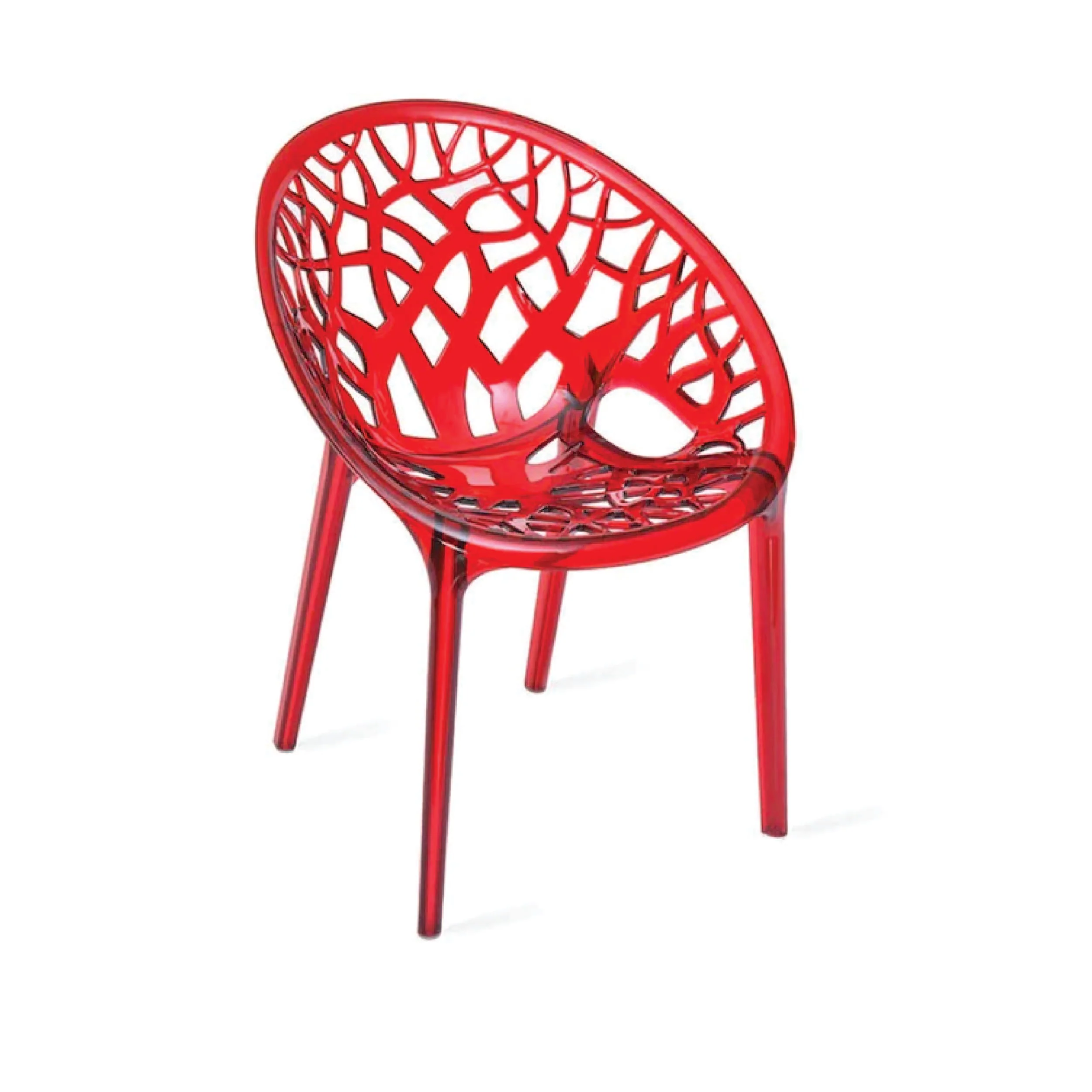 Nilkamal Crystal Polypropylene Premium Chair (Red Wine) - Image 8