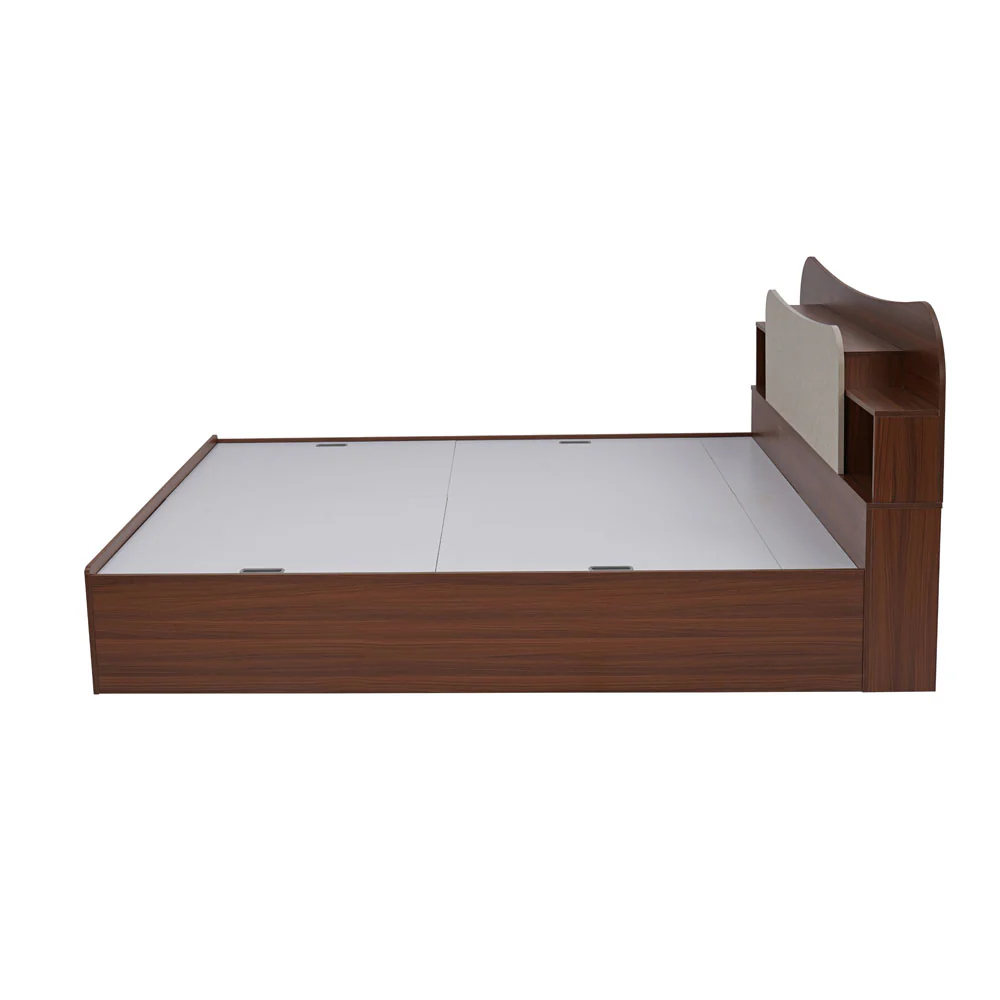 Nilkamal Daffodil Queen Bed with Box Storage (Walnut) - Image 12
