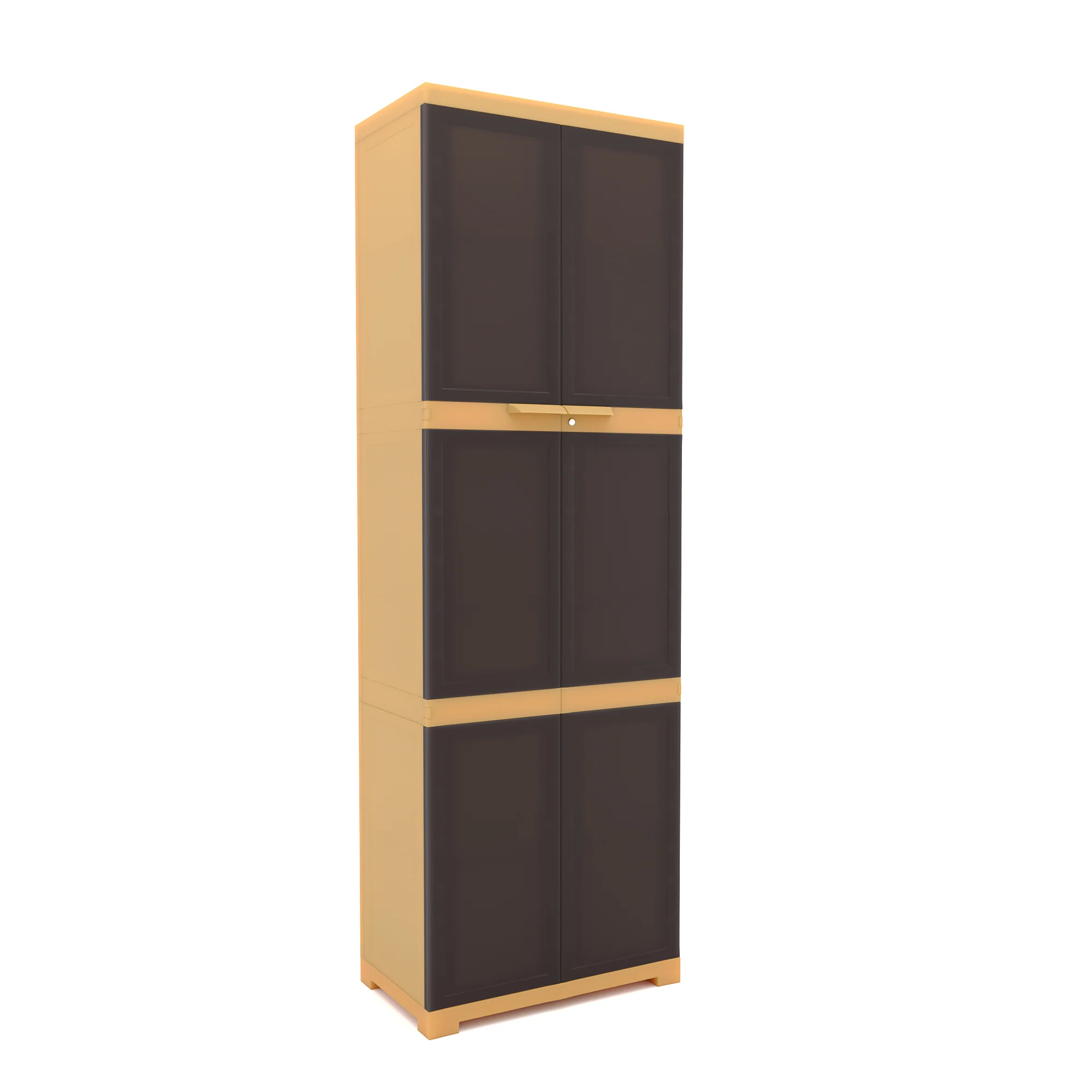 Nilkamal Freedom Mini Large (FML) Plastic Storage Cabinet (Weathered Brown / Biscuit) - Image 6