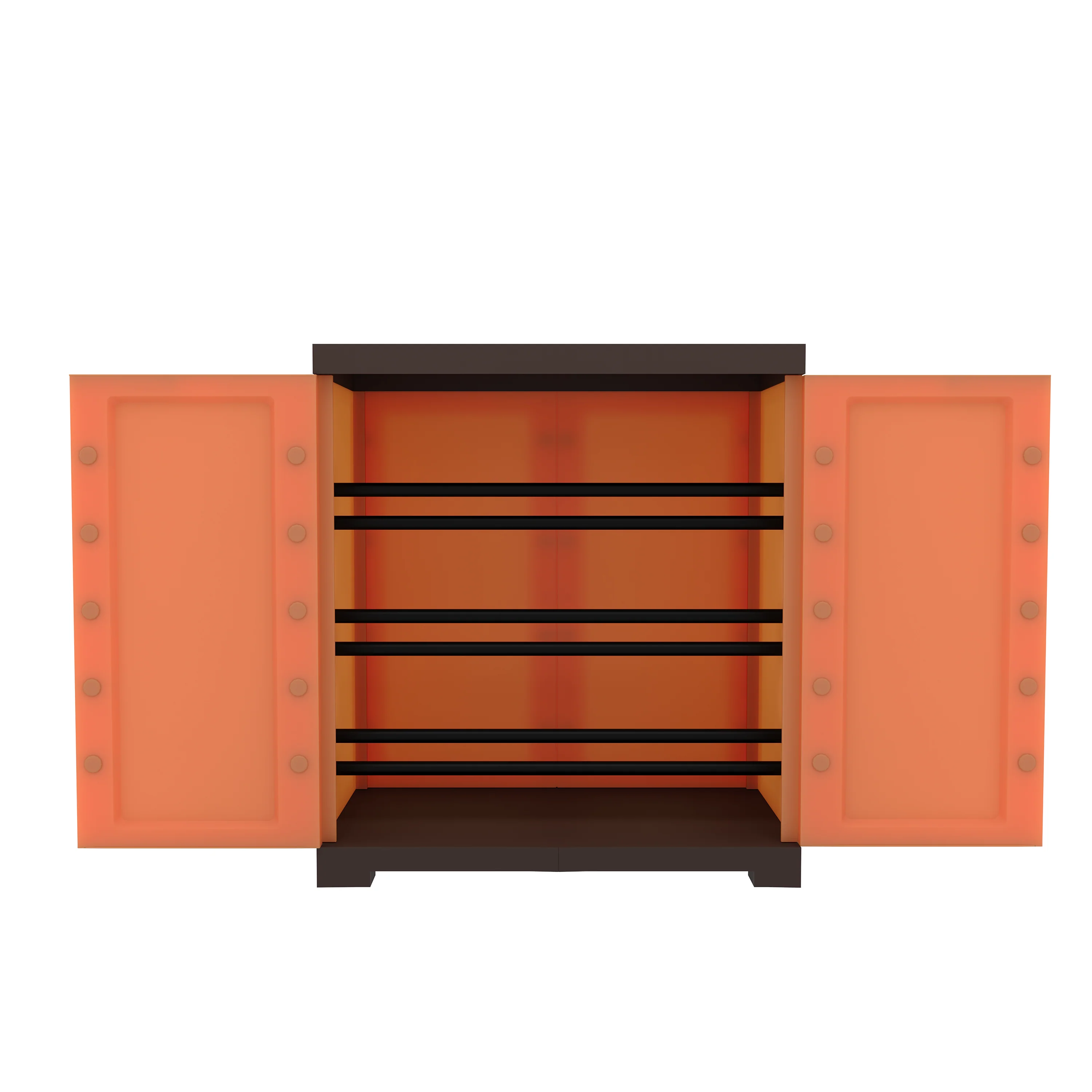 Nilkamal Freedom Mini Shoe Cabinet 09 (Rust and Weathered Brown) - Image 5