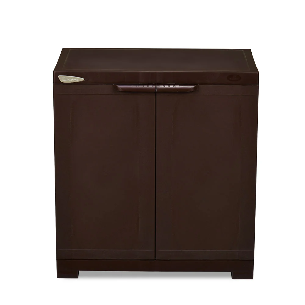 Nilkamal Freedom Mini Small (FMS) Plastic Storage Cabinet/Bookshelf (Weather Brown) - Image 2