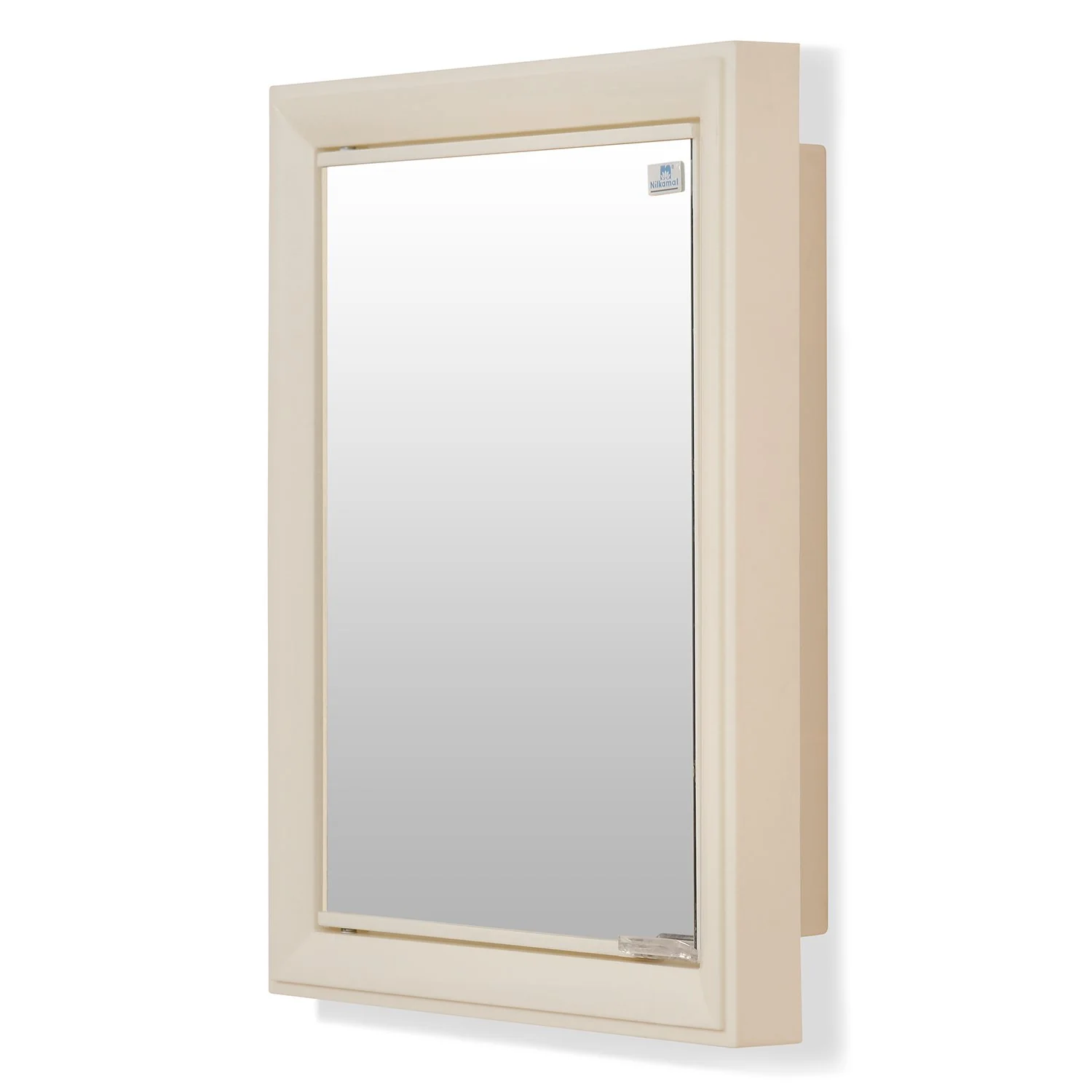 Nilkamal Gem Plastic Cabinet with Mirror (Ivory) - Image 5