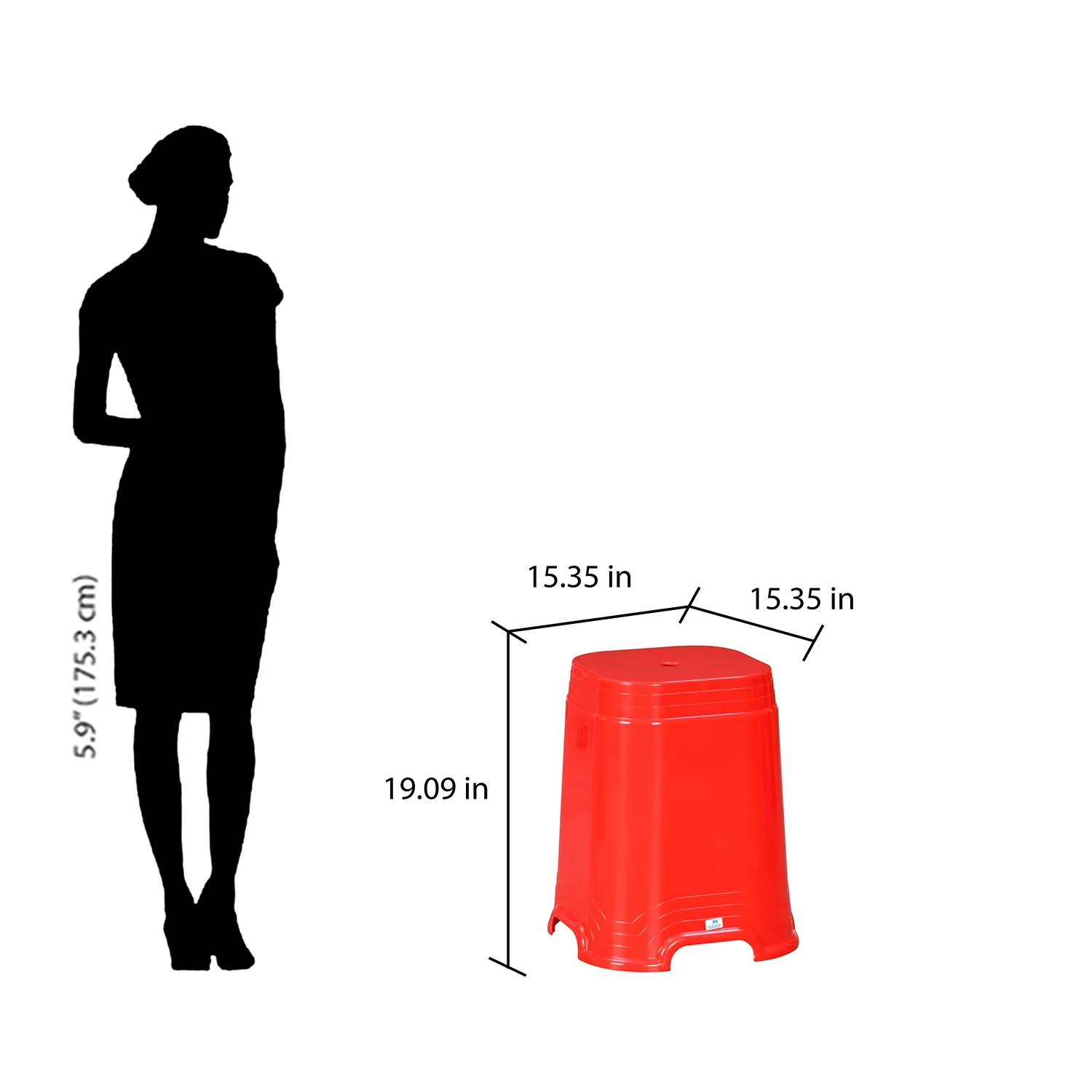 Nilkamal GOGO STL32 Plastic Stool - Image 12