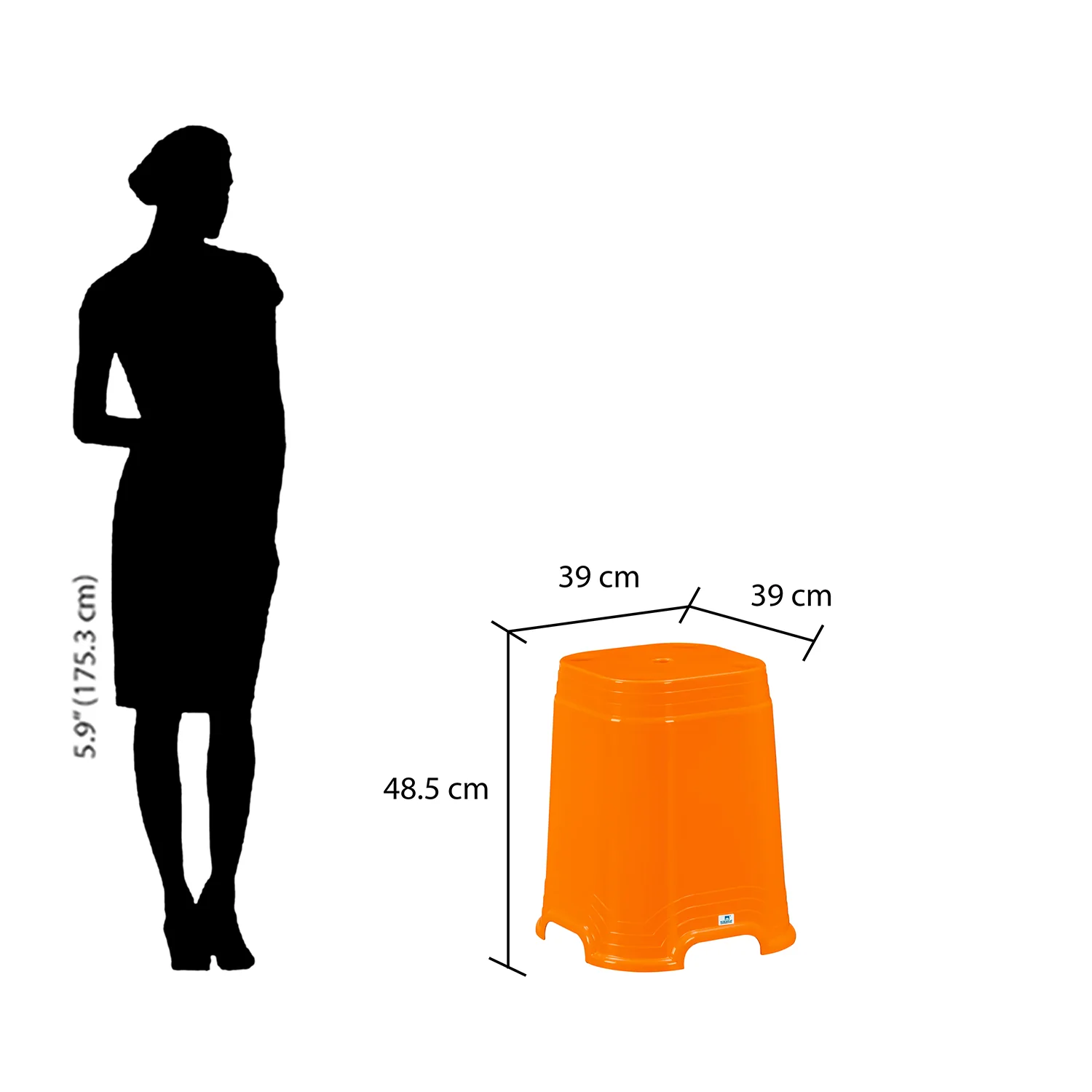Nilkamal GOGO STL32 Plastic Stool - Image 17