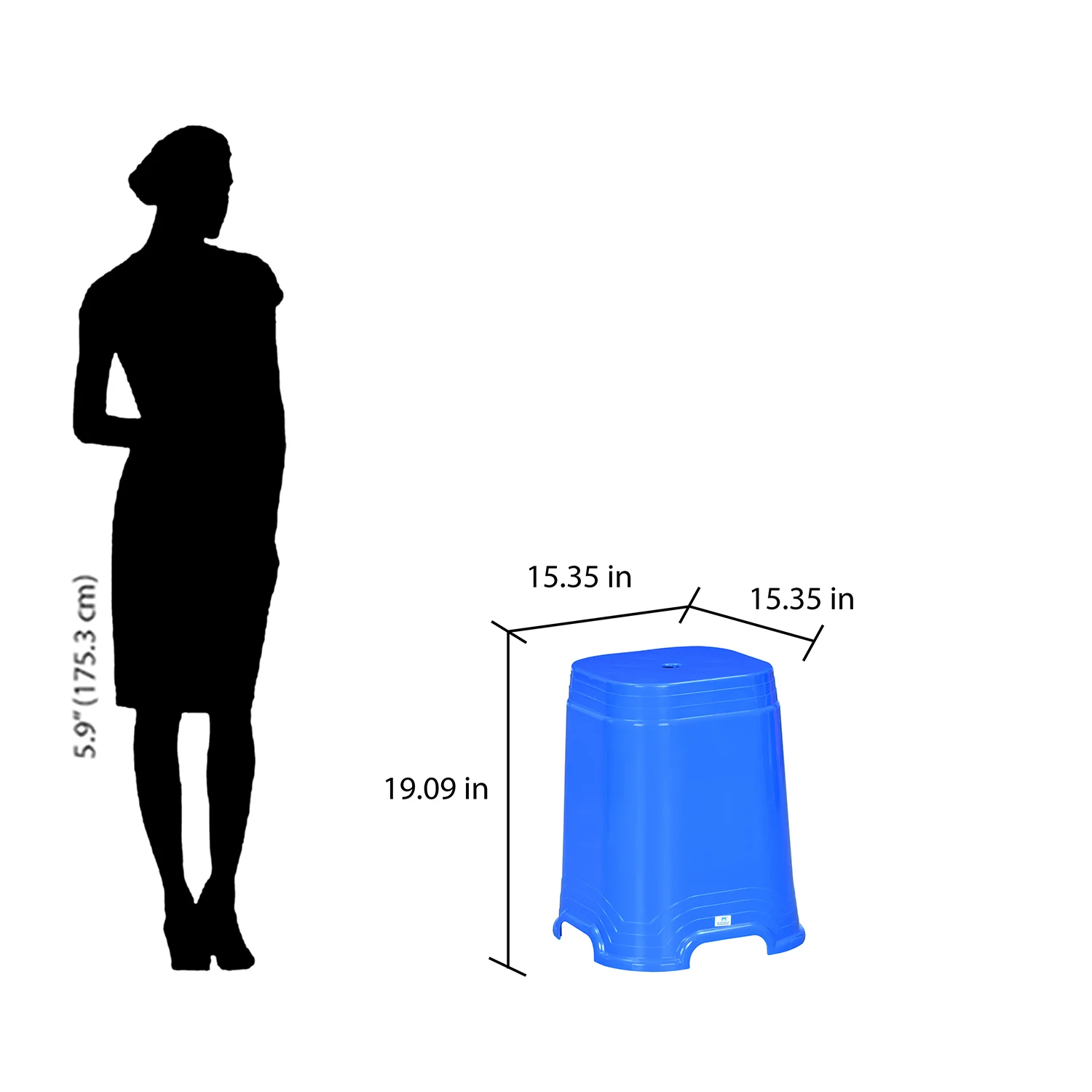 Nilkamal GOGO STL32 Plastic Stool - Image 24