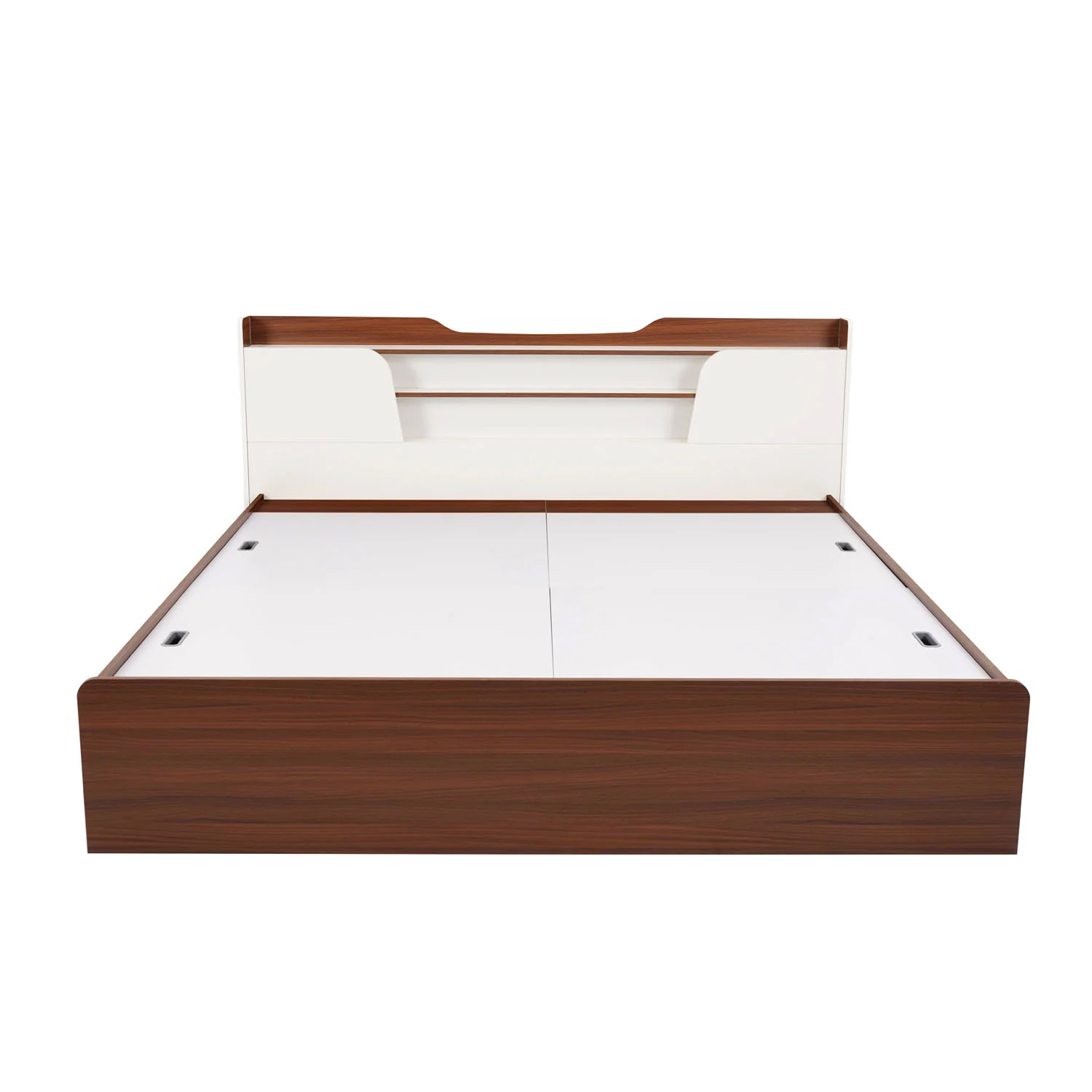Nilkamal Hawk Calipso King Bed With Storage (Classic Plank Walnut/White) - Image 2