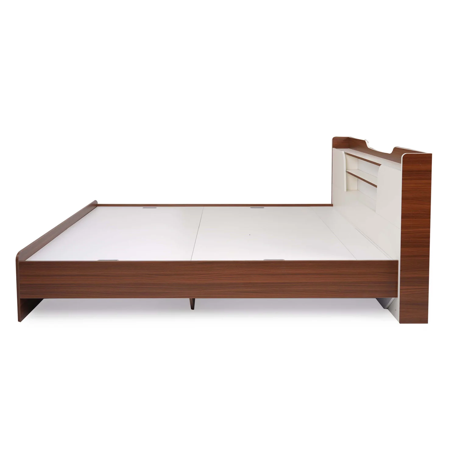 Nilkamal Hawk Calipso King Bed Without Storage (Classic Plank Walnut/White) - Image 5