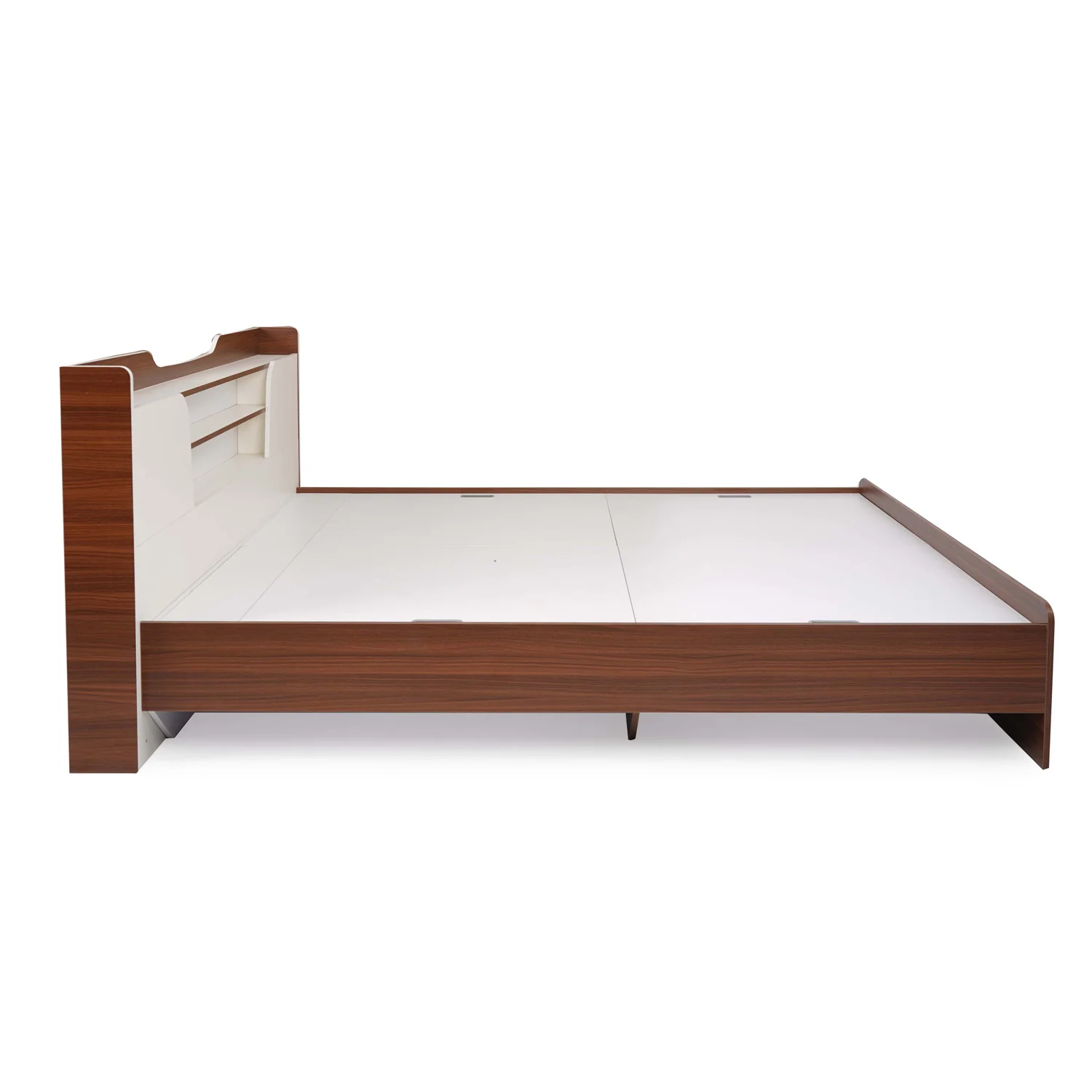 Nilkamal Hawk Calipso King Bed Without Storage (Classic Plank Walnut/White) - Image 7