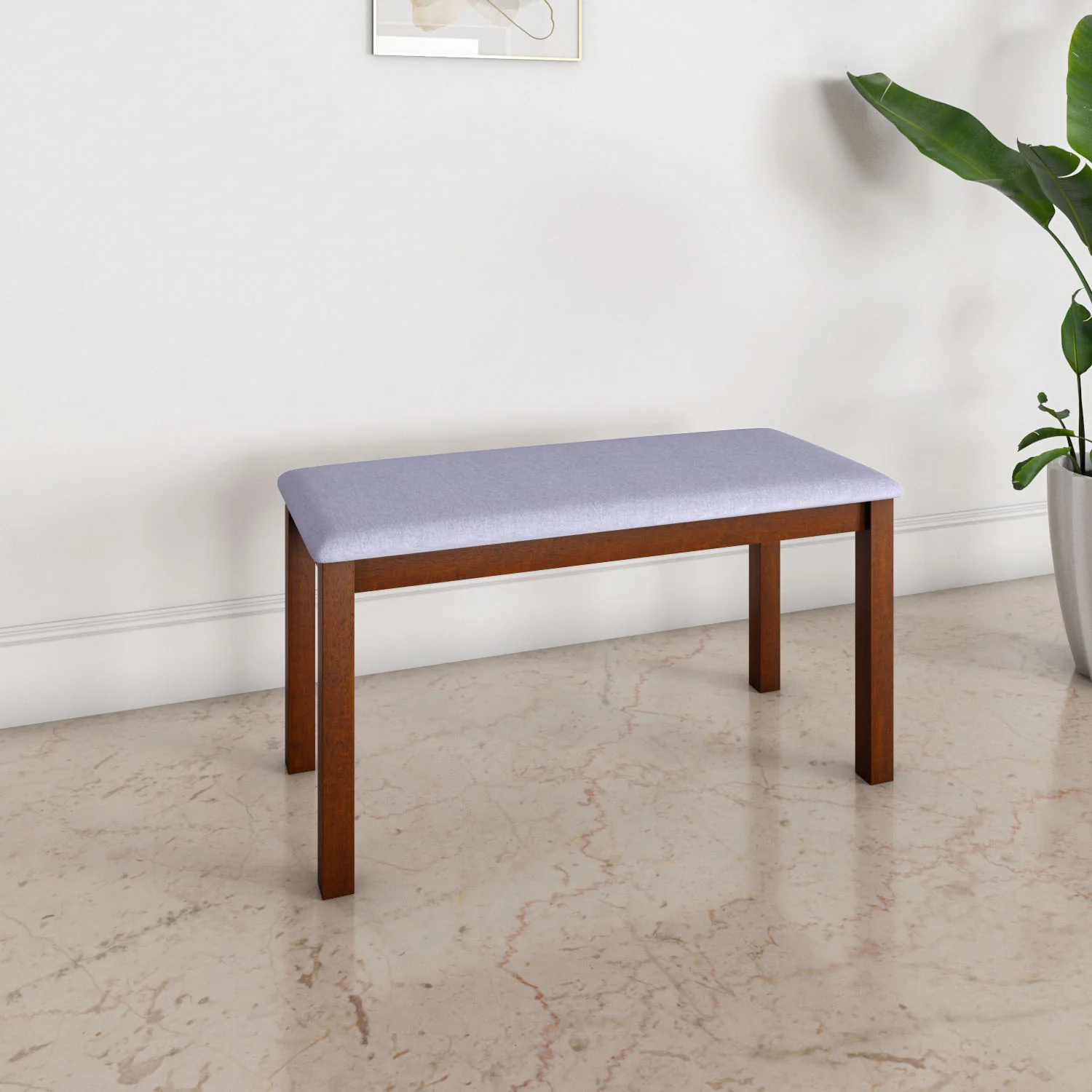 Nilkamal Kylo Multi Use Medium Sitting Bench for Living Room | Dining Room (Rio Brown)