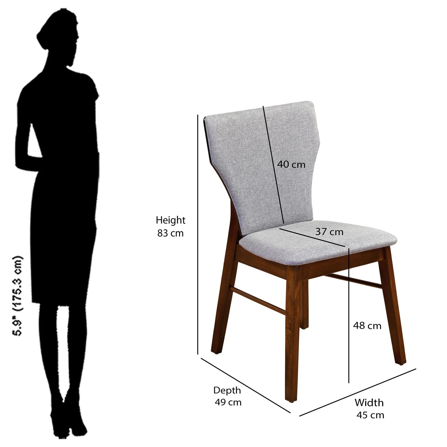 Nilkamal Kylo Dining Chair (Rio Brown) - Image 8