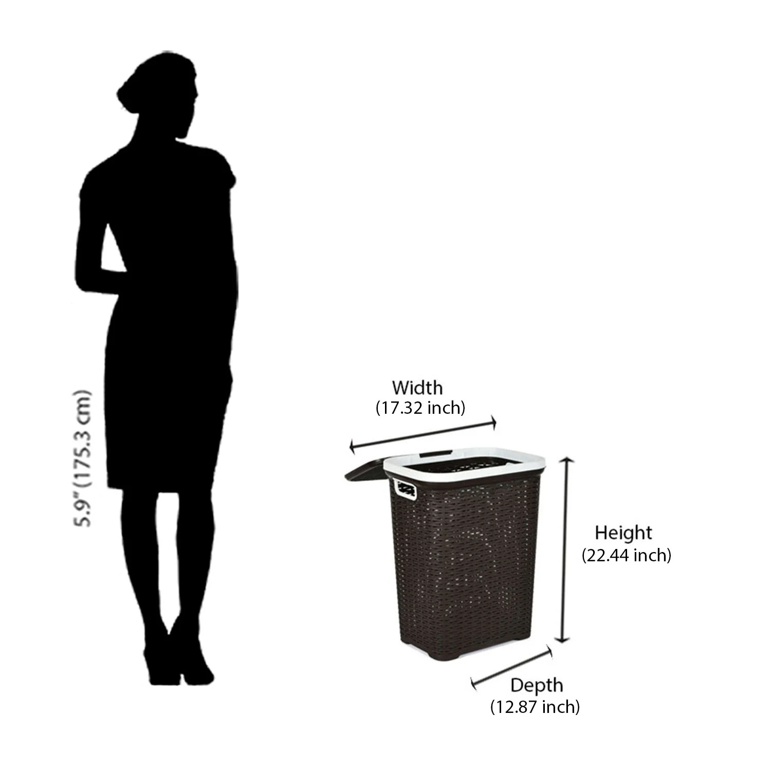 Nilkamal Laundry Basket 50L - Image 18