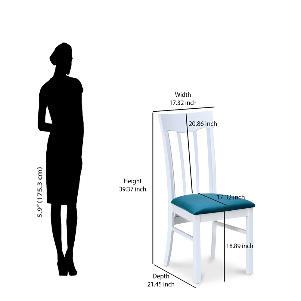 Nilkamal Lawson Dining Chair (White) - Image 9