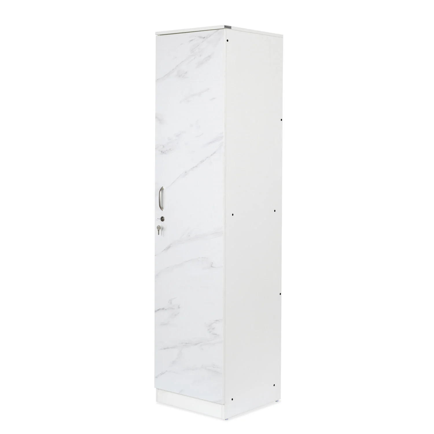 Nilkamal Marbito 1 Door Wardrobe With Mirror (White) - Image 6
