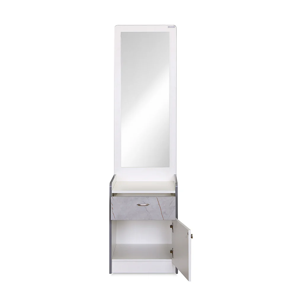 Nilkamal Marbito Dresser With Mirror (White) - Image 4