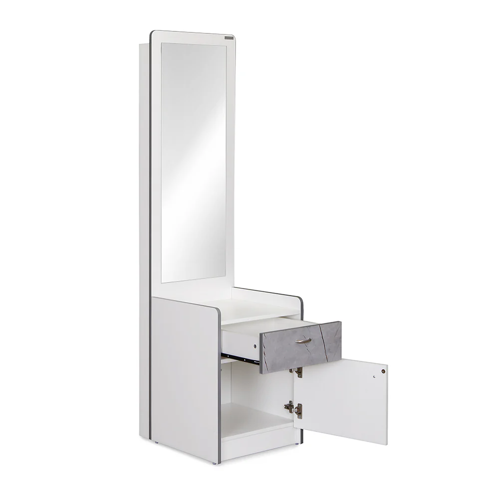 Nilkamal Marbito Dresser With Mirror (White) - Image 5