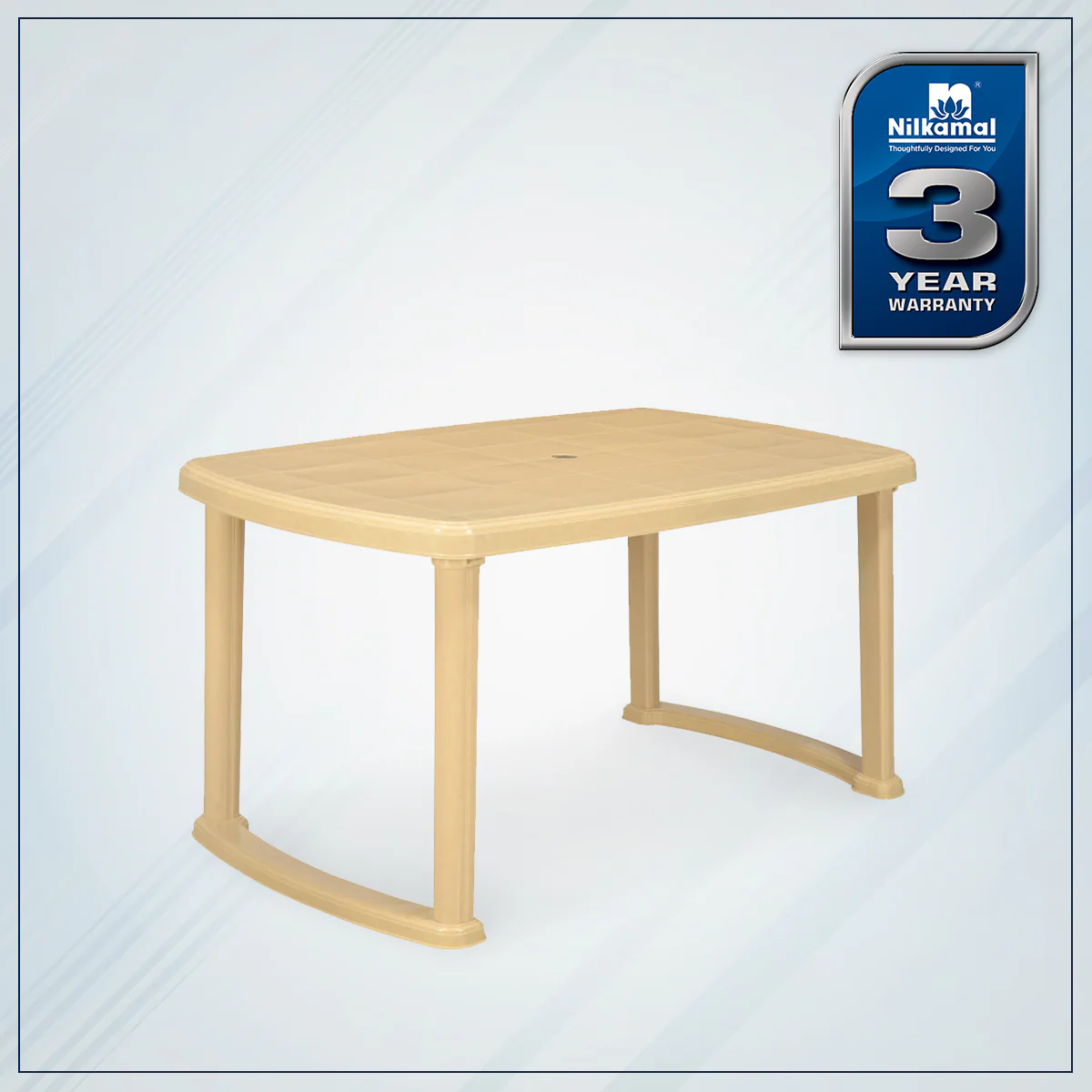 Nilkamal Mega Dinning Table (Marble Beige) - Image 2