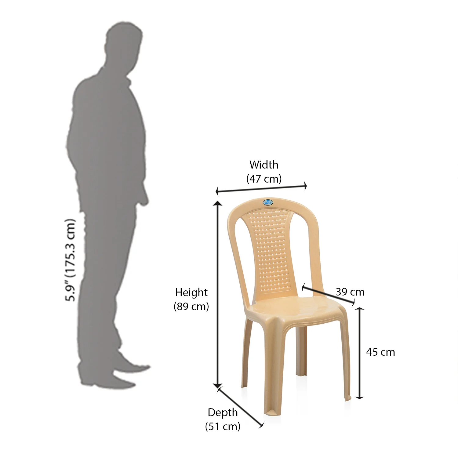 Nilkamal Meridian 1 + 4 Chairs Plastic Dining Set - Image 31