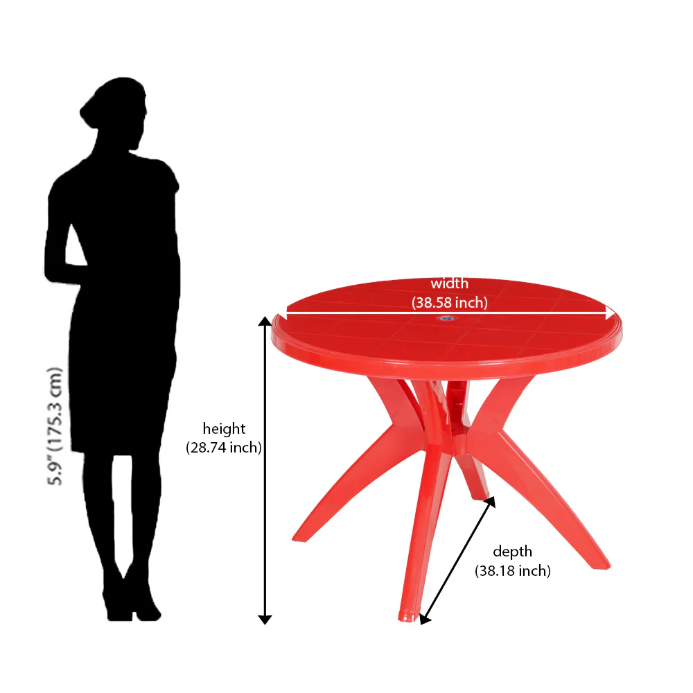 Nilkamal Meridian Kross Leg Dining Table - Image 17