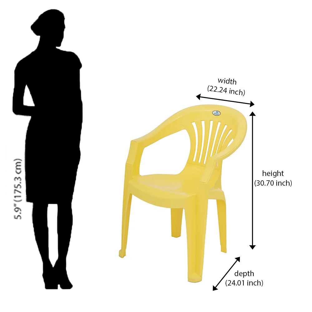 Nilkamal CHR2101 Plastic Arm Chair - Image 34