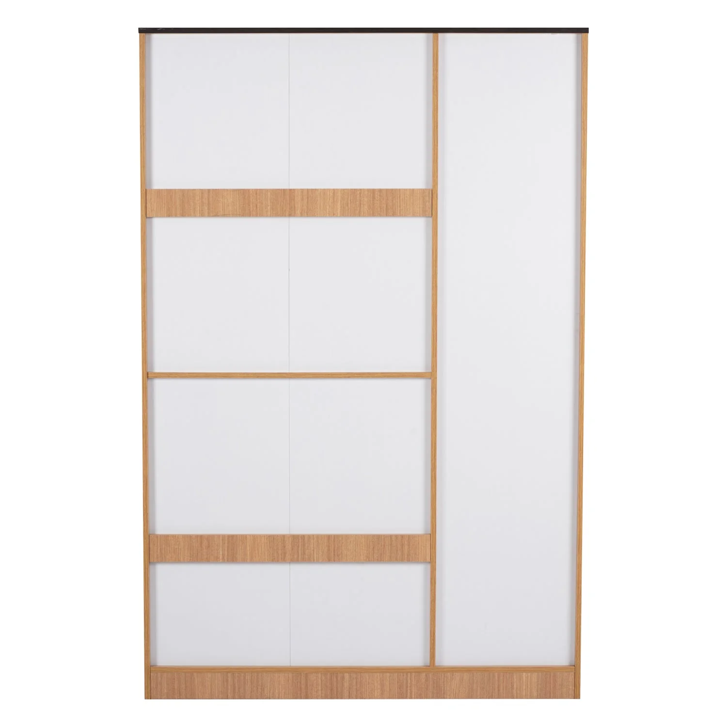 Nilkamal Milford 3 Door Wardrobe With Mirror (Urban Teak) - Image 9