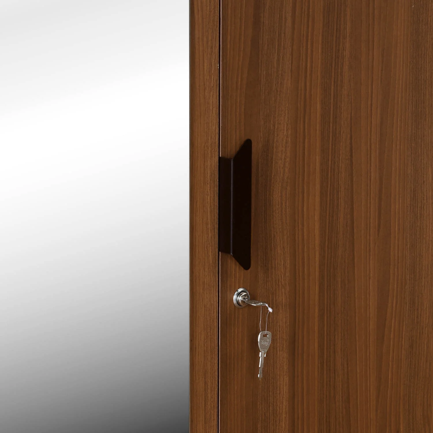 Nilkamal Milford 4 Door Wardrobe with Mirror (Classic Walnut) - Image 7