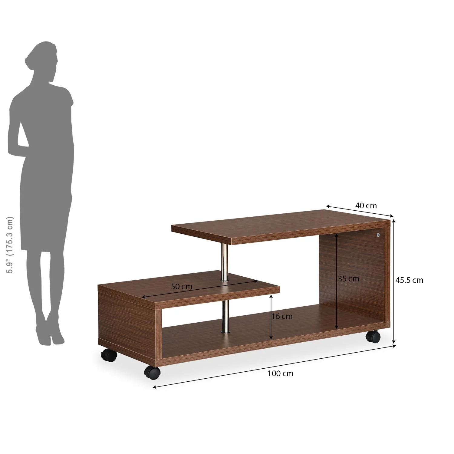 Nilkamal Moxie Coffee Table (Legno Oak) - Image 3