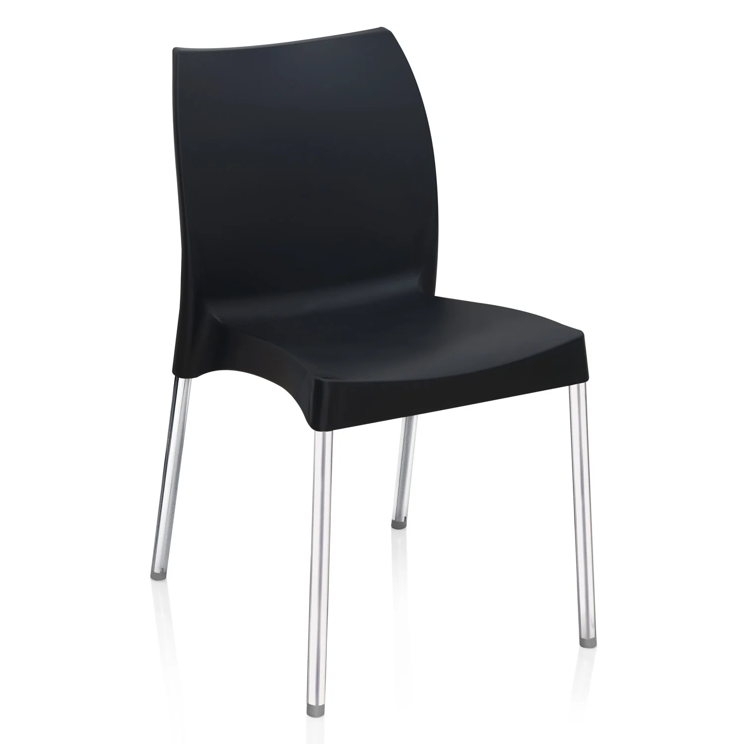 Nilkamal Novella 07 Plastic Armless Chair (Iron Black) - Image 10