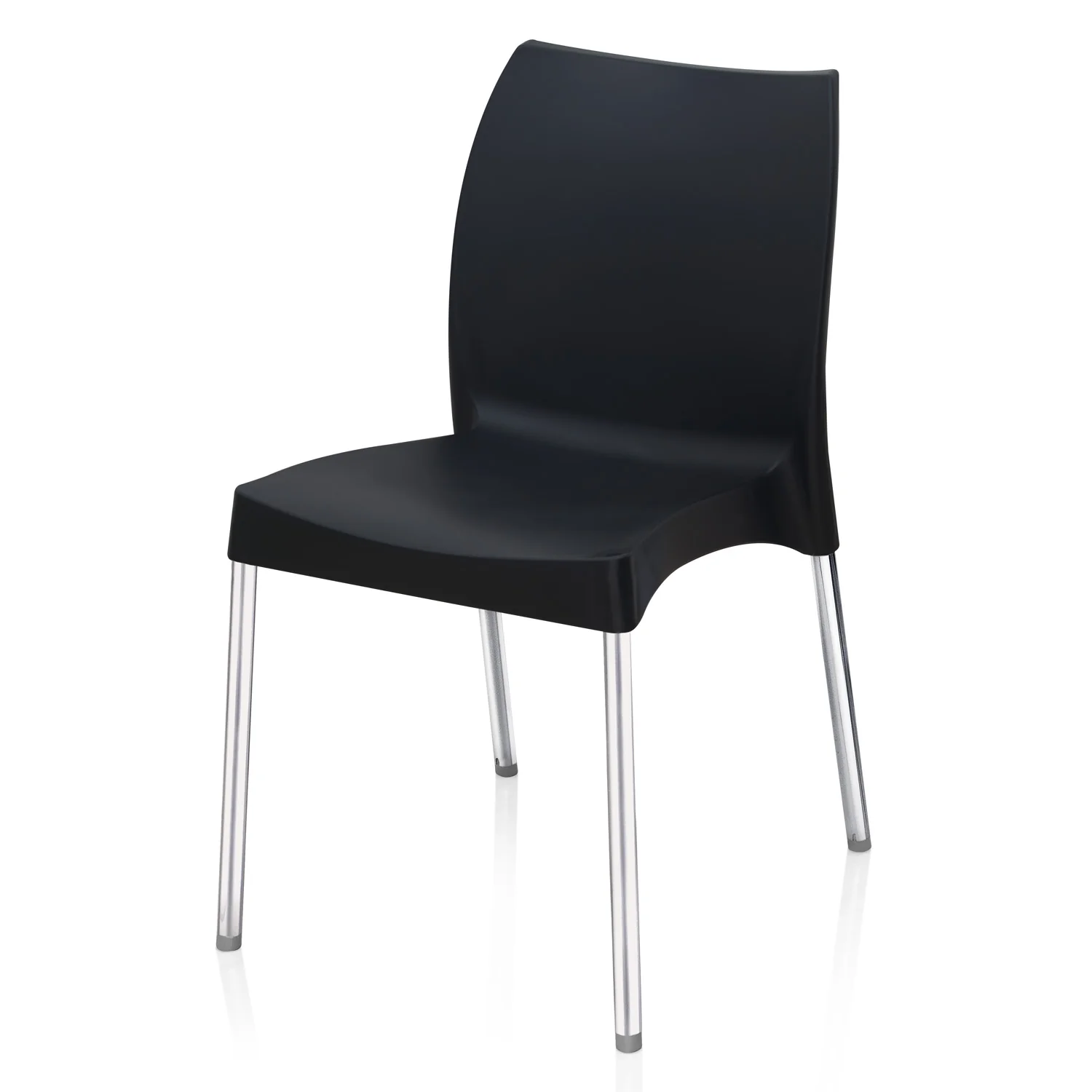 Nilkamal Novella 07 Plastic Armless Chair (Iron Black) - Image 6