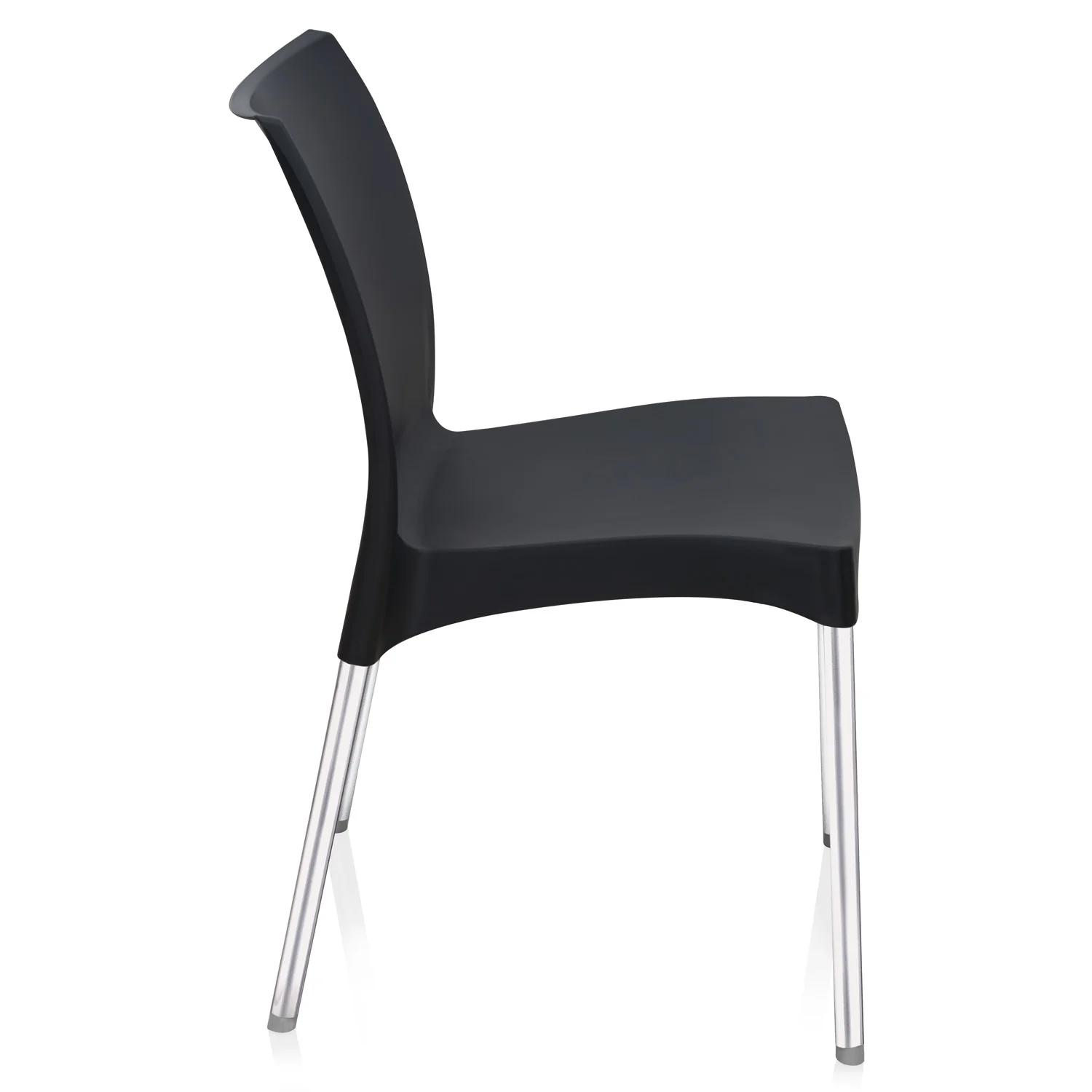 Nilkamal Novella 07 Plastic Armless Chair (Iron Black) - Image 7